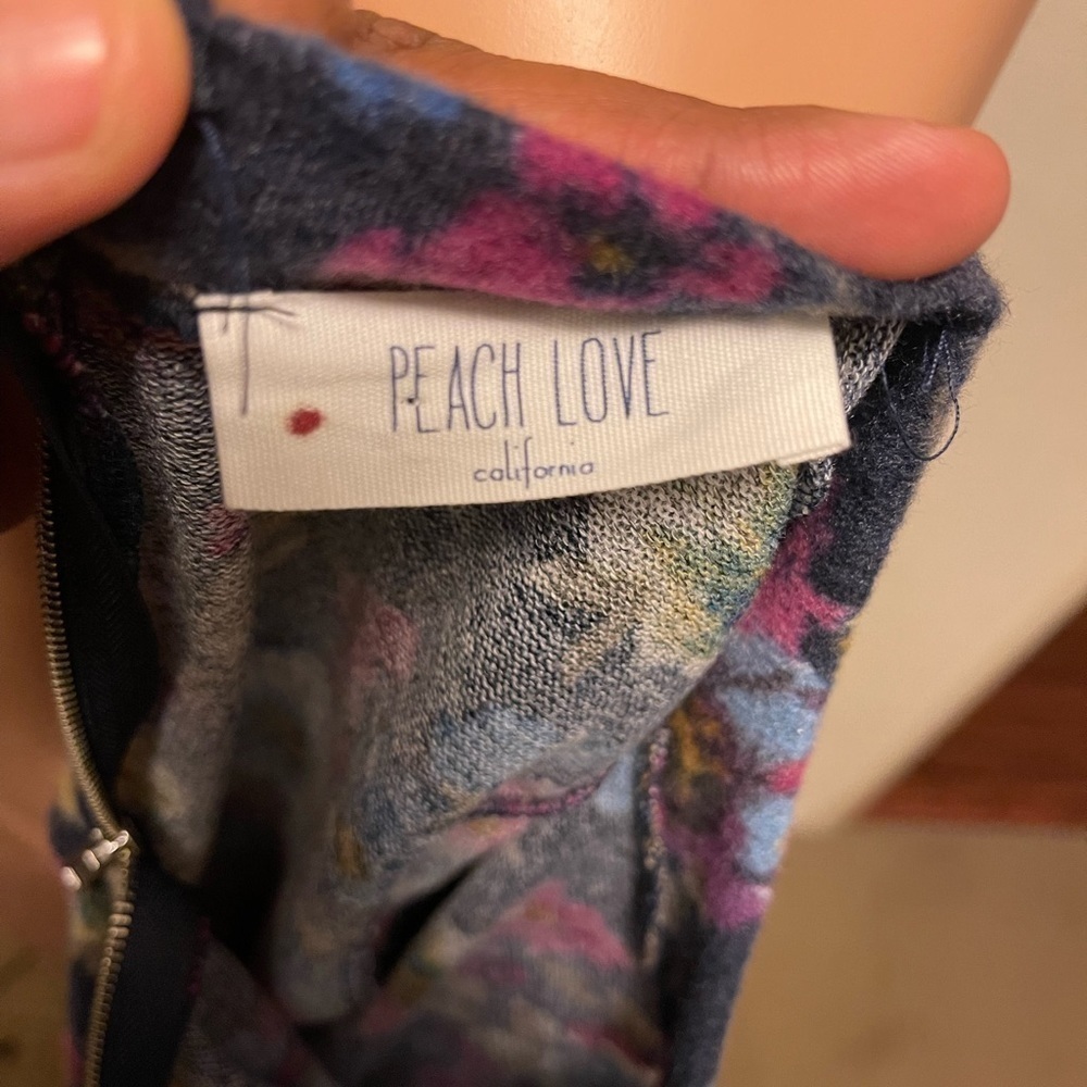 PEACH love California floral dress small - Picture 4 of 8